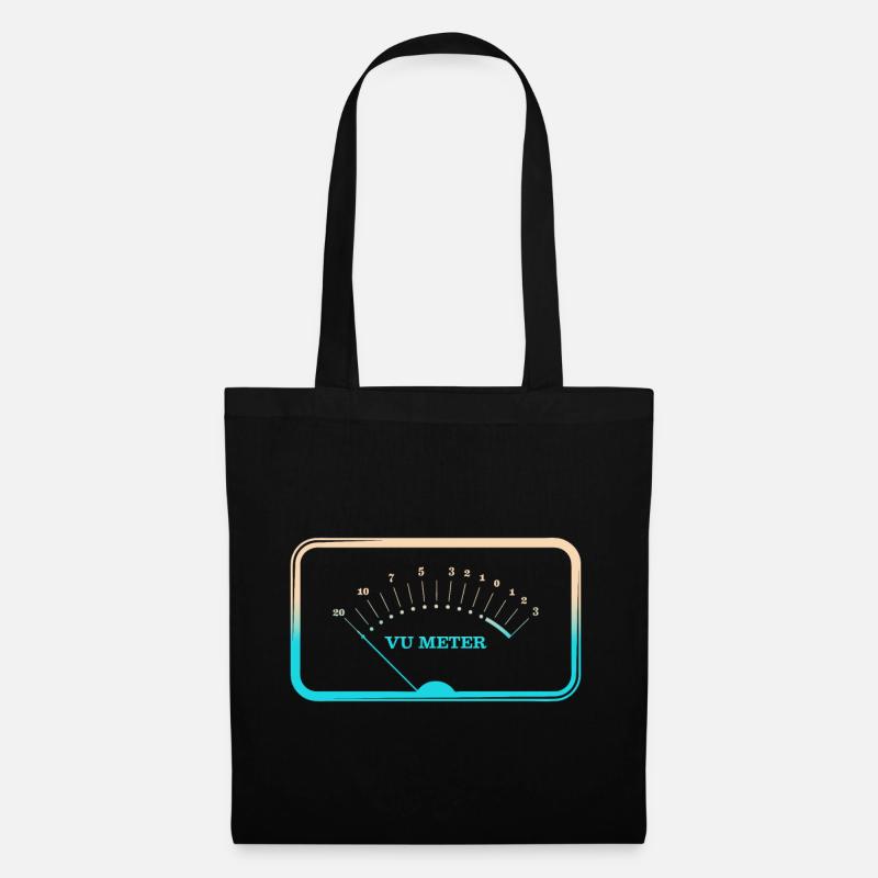 VU Meter Sound Engineer, Sound Engineer Gift - Tote Bag - black