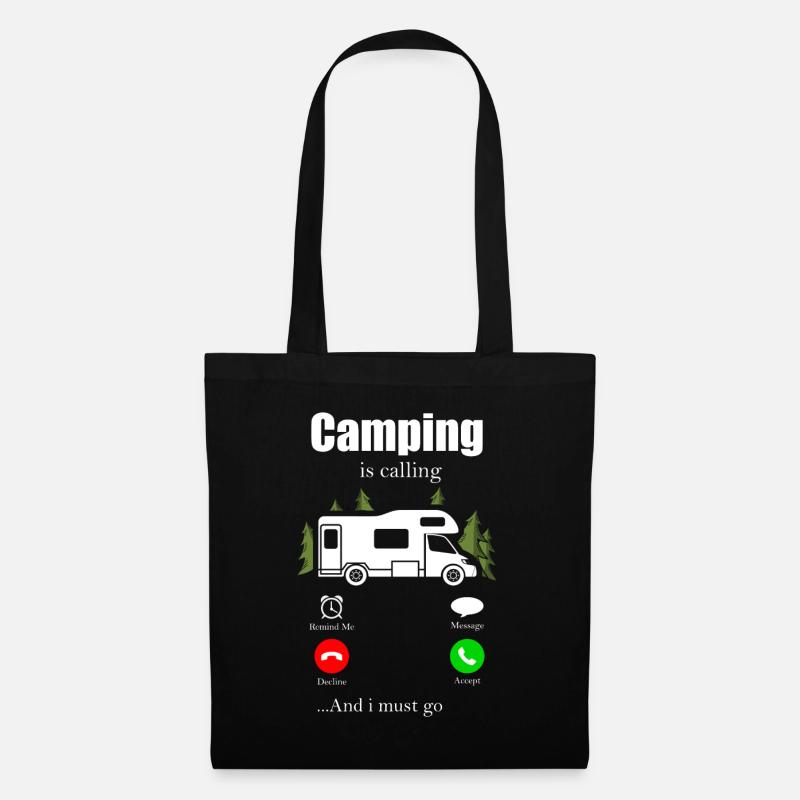 Camping - Stoffbeutel - Schwarz