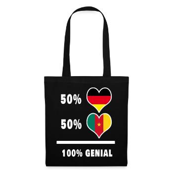 Germany and Cameroon 100% Ingenious / Gift - Tote Bag - black - Front