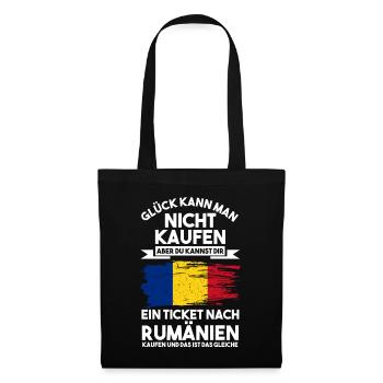 Rumänien Rumänien Rumäne Rumänin Rumänisch - Stoffbeutel - Schwarz - Vorne