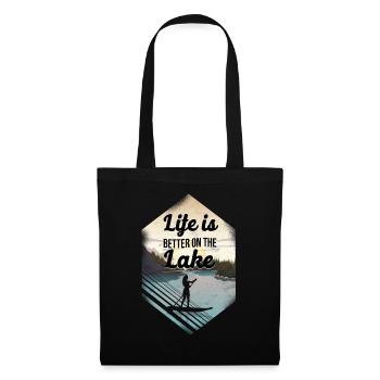 SUP Paddleboard Life Is Better On - Sac en tissu - noir - Devant