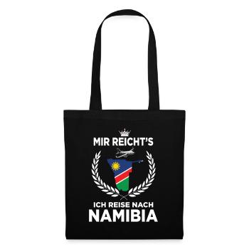 Mir reichts ich reise nach Namibia GeschenkMir rei - Stoffbeutel - Schwarz - Vorne