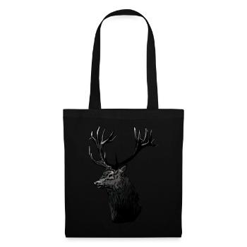 Hunting Deer Hunting Motif - Tote Bag - black - Front