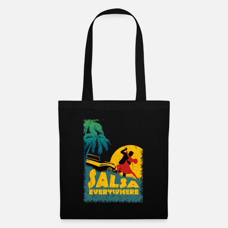 Salsa Danse Salsa Everywhere - Sac en tissu - noir