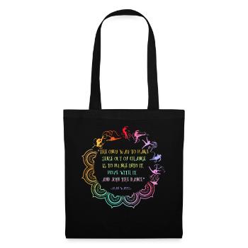 Embrace Chaos Alan Watts Inspirational Quote - Tote Bag - black - Front