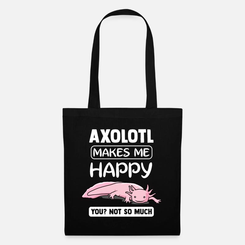 axolotl - Tote Bag - black