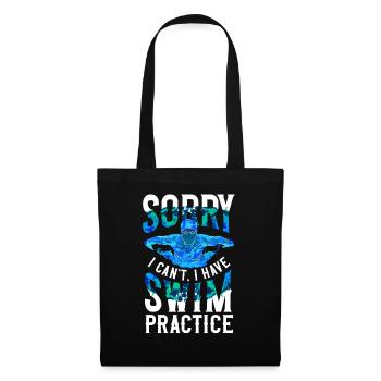 Swimmer Sorry Swim Practice - Tote Bag - black - Front