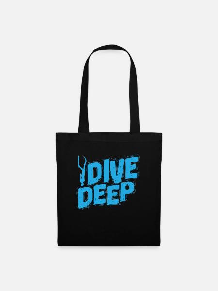 Apnoetaucher Dive Deep - Stoffbeutel - Schwarz