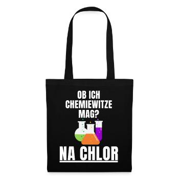 Naturwissenschaft & Chemie Witz für Studenten und - Stoffbeutel - Schwarz - Vorne
