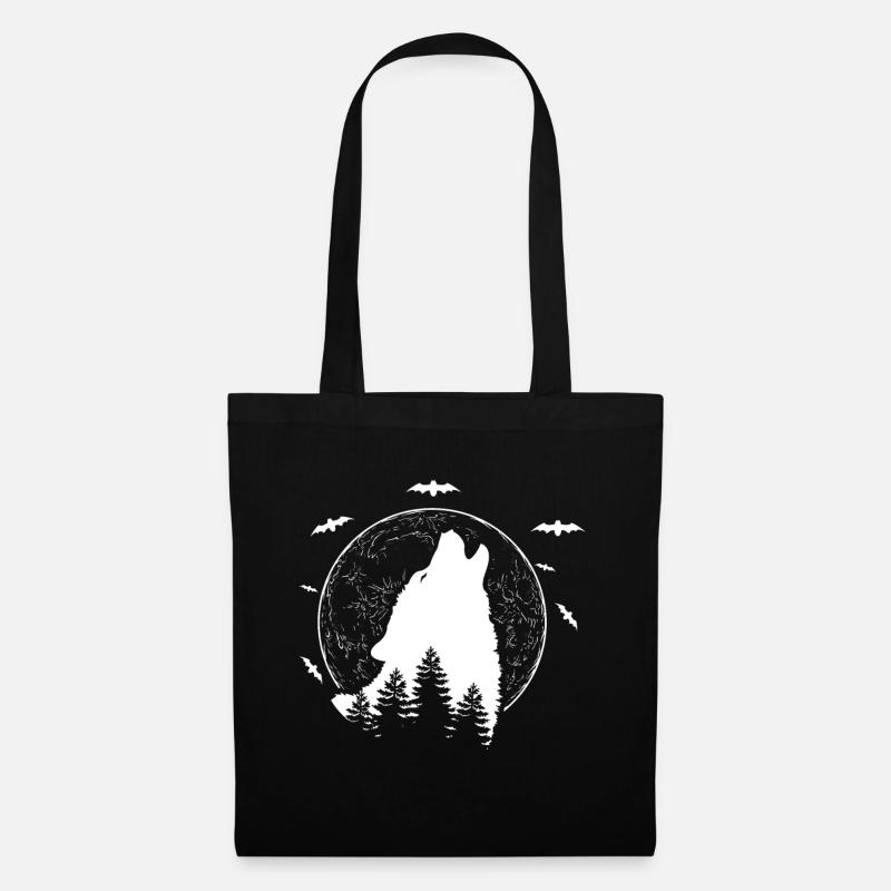 wolf - Tote Bag - black