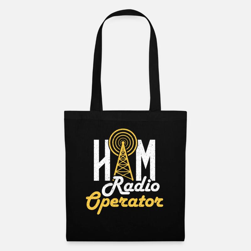 Antenne HAM Radio Operator Amateurfunker - Stoffbeutel - Schwarz