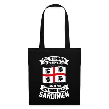 Vacances Sardaigne Italie Sardegna Cadeau - Sac en tissu - noir - Devant