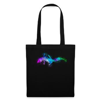 Leopard Gecko Watercolor - Sac en tissu - noir - Devant