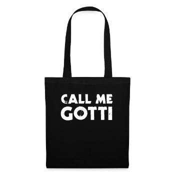 Nenn mich Gotti - Stoffbeutel - Schwarz - Vorne