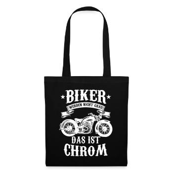 Motorrad - Stoffbeutel - Schwarz - Vorne