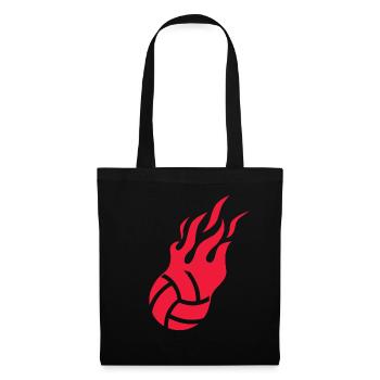 Beach Volleyball Flames Ball Sports Beach Volleyball - Tote Bag - black - Front
