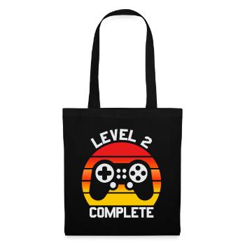 Geschenke zum 2. Jahrestag, 2. Hochzeitsgeschenk - Stoffbeutel - Schwarz - Vorne