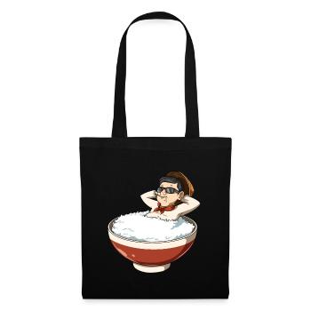 Rice Asian Food Funny Foodie Secret Chinese Korean - Tote Bag - black - Front
