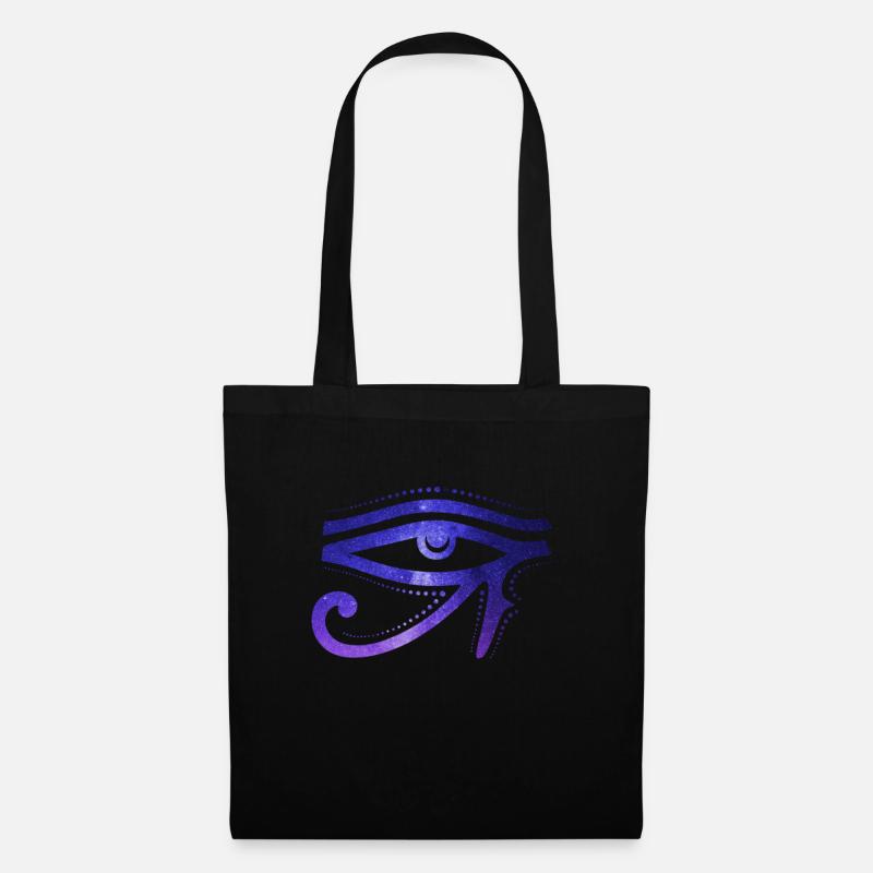 Œil cosmique Des Ra Hiéroglyphe égyptien - Sac en tissu - noir