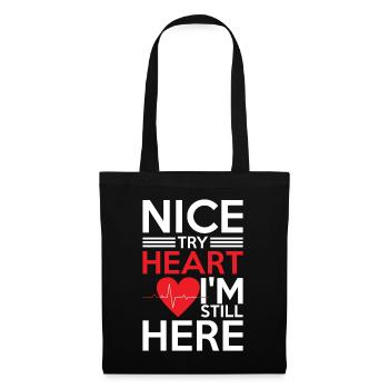 Cadeaux et accessoires pour le rétablissement - Sac en tissu - noir - Devant