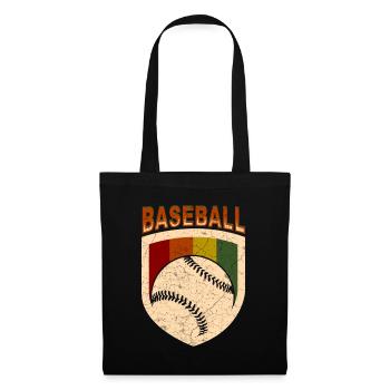 Baseball - Stoffbeutel - Schwarz - Vorne