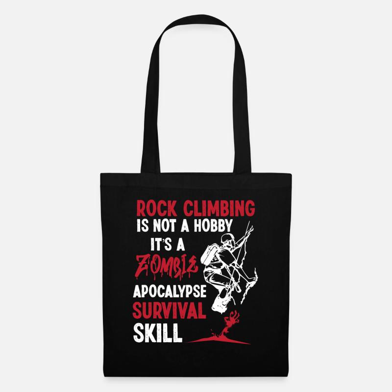 Rock Climbing Climber - Stoffbeutel - Schwarz