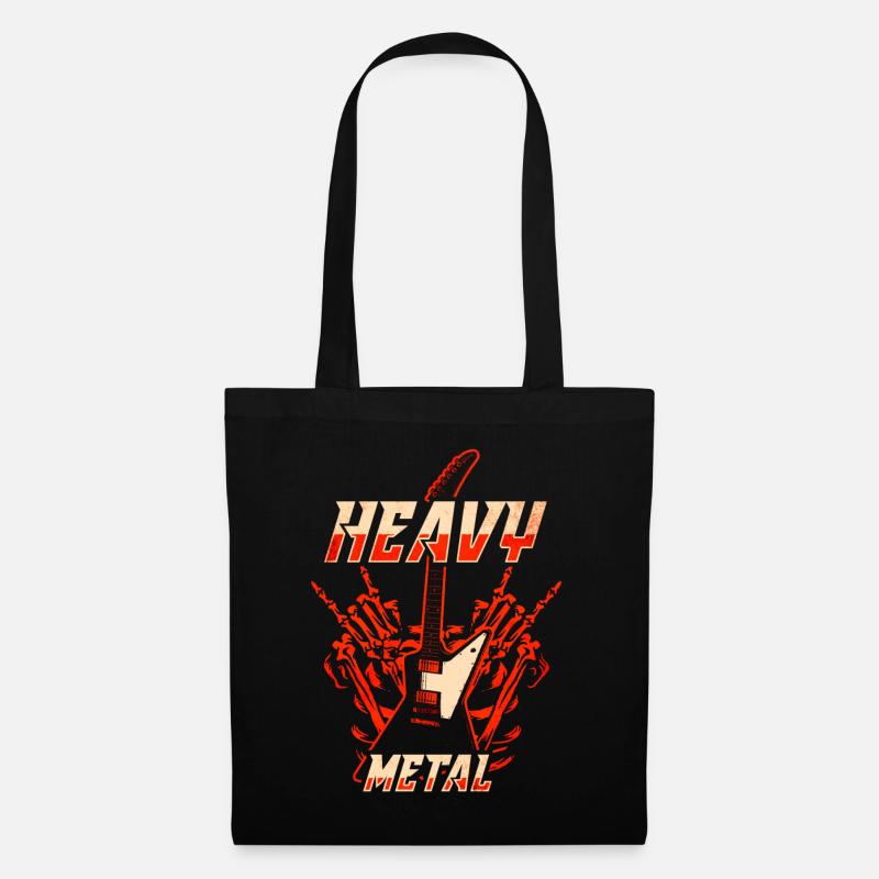 Heavy Metal Musik - Stoffbeutel - Schwarz