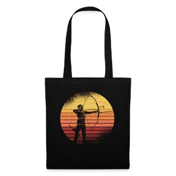 Tir à l’arc Vintage Archer Tir à l’arc - Sac en tissu - noir - Devant