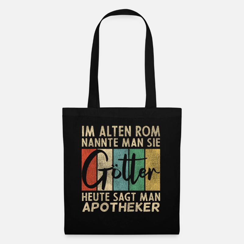 Lustige Apotheker Sprüche - Stoffbeutel - Schwarz