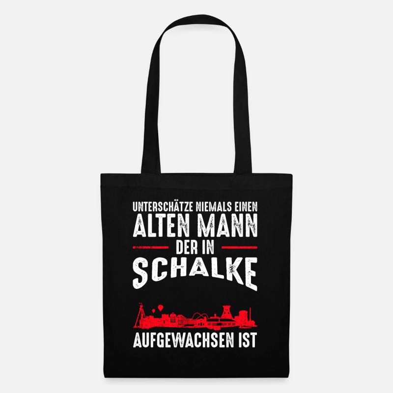 Gelsenkirchen Schalke Männer Spruch - Stoffbeutel - Schwarz