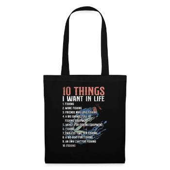 Fishing Vintage - Tote Bag - black - Front