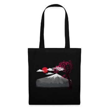 Asia China Japan Mountain Chinese Wilderness Mountain - Tote Bag - black - Front