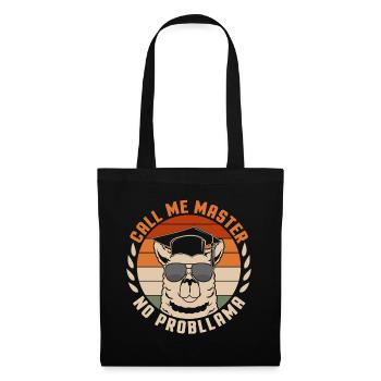 Call Me Master Lama Master Hat College Graduates - Tote Bag - black - Front