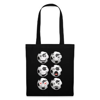 Football / Soccer Comic Faces - Tote Bag - black - Front