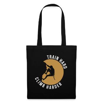 Train Hard Climb Geschenk Grimpeur - Sac en tissu - noir - Devant