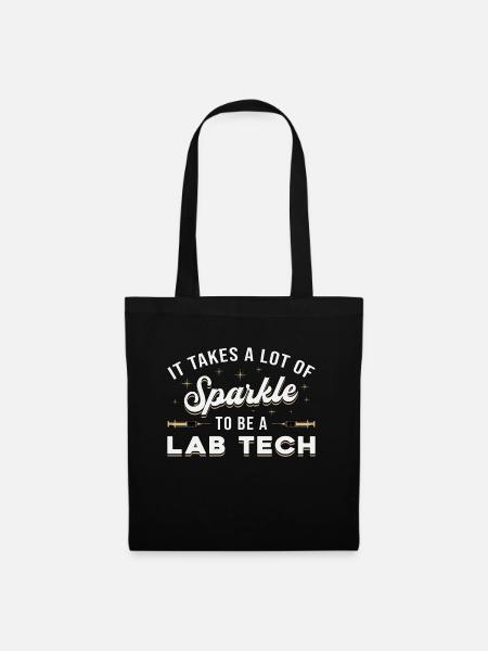 Labortechniker Labor Lab Wissenschaft Geschenk - Stoffbeutel - Schwarz