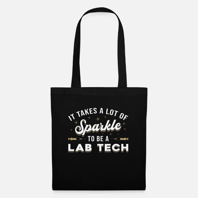 Labortechniker Labor Lab Wissenschaft Geschenk - Stoffbeutel - Schwarz