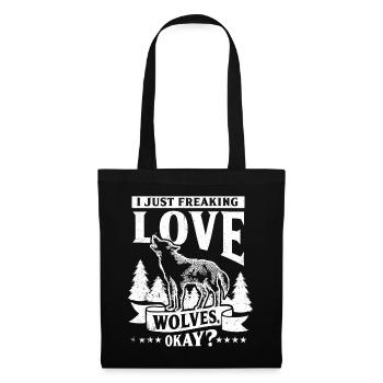 Wolf - Tote Bag - black - Front