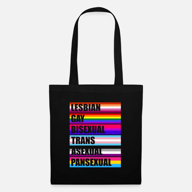 LGBT Flaggen - Stoffbeutel - Schwarz