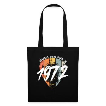 1972 anniversaire guitare guitare - Sac en tissu - noir - Devant