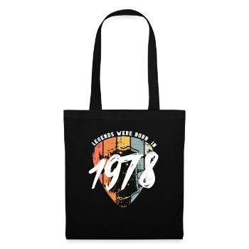 1978 anniversaire guitare guitare - Sac en tissu - noir - Devant
