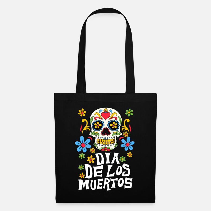 Dia de los Muertos Sugar Skull - Stoffbeutel - Schwarz