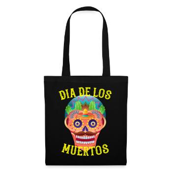 Dia de los Muertos Sugar Skull - Sac en tissu - noir - Devant