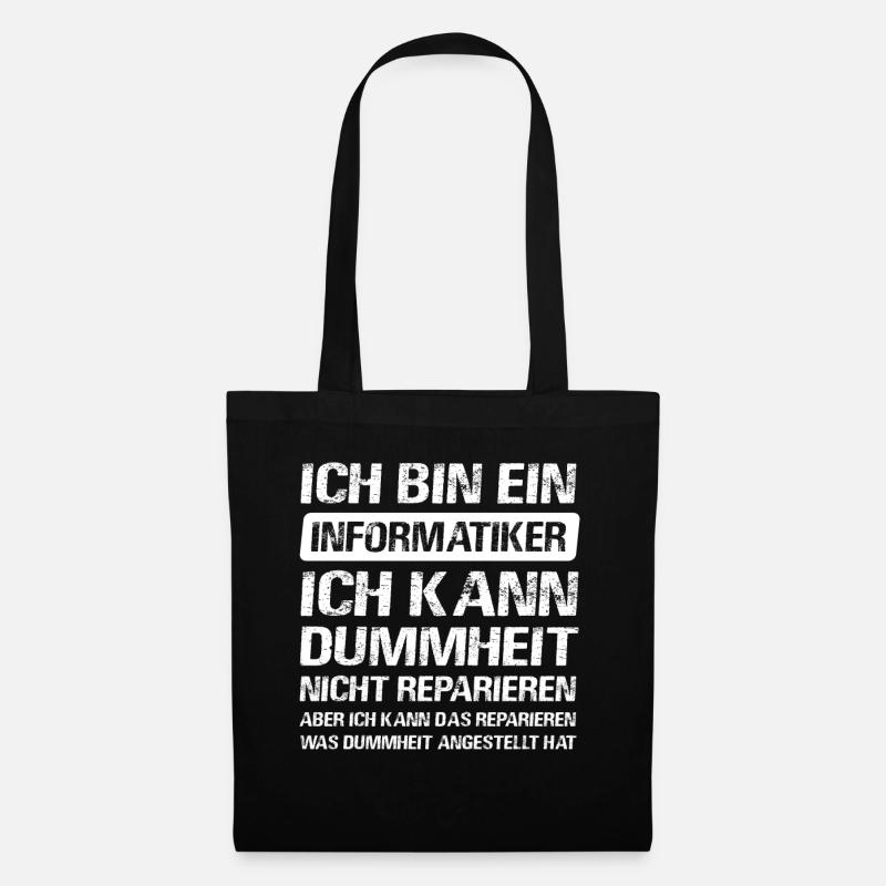 Informatiker Software Programmierer IT-Berater - Stoffbeutel - Schwarz