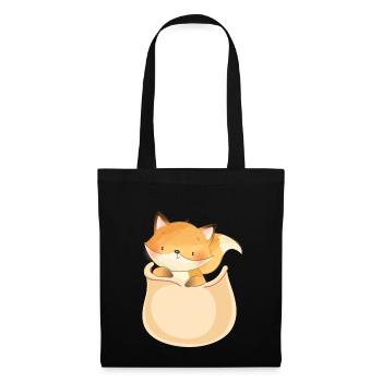 Marsupium Bébé Renard Roux - Sac en tissu - noir - Devant