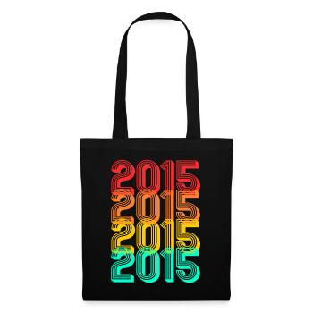 Born in 2015 Vintage 2015 Gift Birthday - Tote Bag - black - Front