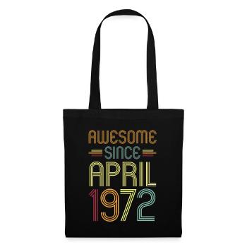 Awesome Since April 1972 - Stoffbeutel - Schwarz - Vorne
