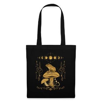 Dark Academia Cottagecore Goblincore Frog - Tote Bag - black - Front
