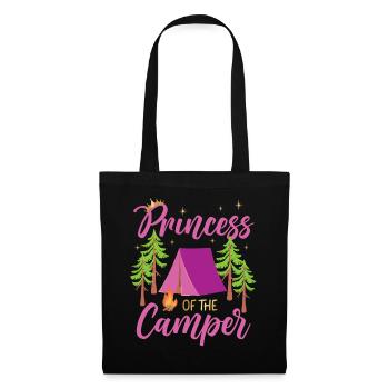 Camping Family Tent Cute Princess - Tote Bag - black - Front