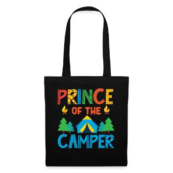 Camping Family Tent Cute Prince Of - Tote Bag - black - Front
